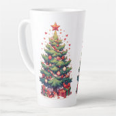 Tasse Latte Christmas, New Year, Santa Claus (Angle gauche)