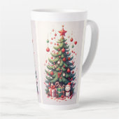Tasse Latte Christmas, New Year, Santa Claus (Angle droit)