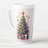 Tasse Latte Christmas, New Year, Santa Claus (Angle gauche)