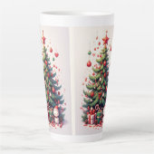 Tasse Latte Christmas, New Year, Santa Claus (Devant)