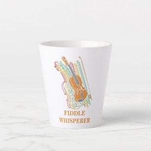 Tasse Latte Chuchoteur de violon vintage