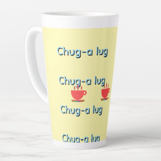 Tasse Latte Chug A Lug Yellow   (Angle gauche)