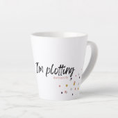 Tasse Latte Chut... Je complote : la salope de l'écrivain (Angle droit)