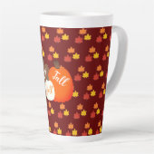 Tasse Latte Chute/automne/tôle citrouille (Angle droit)