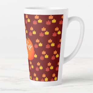 Tasse Latte Chute/automne/tôle citrouille
