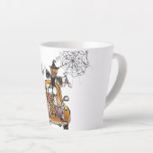 Tasse Latte Chute Citrouille Patuck avec chauve-souris épouvan (Angle droit)