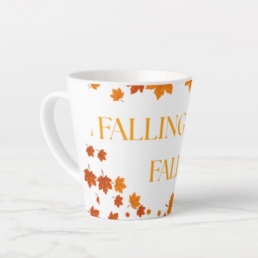 Tasse Latte Chute de l'automne (Angle gauche)