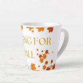 Tasse Latte Chute de l'automne (Angle droit)