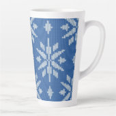 Tasse Latte Chute de Neige Tricotée (Droite)
