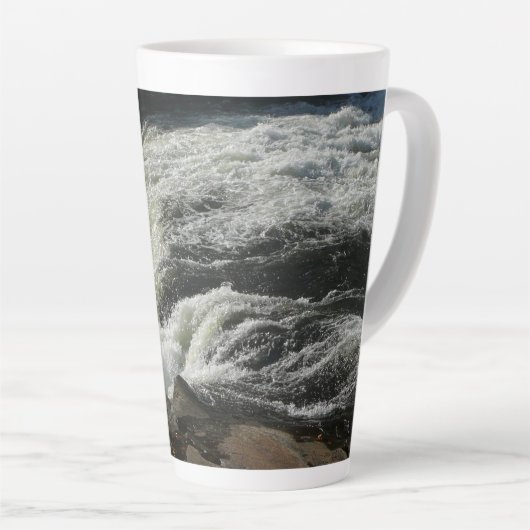 Tasse Latte Chutes d'Ohiopyle en Pennsylvanie (Angle droit)