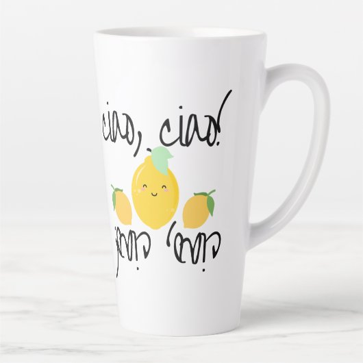 Tasse Latte Ciao, Ciao ! (avec citrons (limoni)) (Droite)