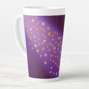 Tasse Latte Ciel nocturne d'automne et Ciel nocturne Rose