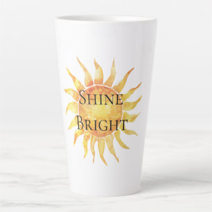 Tasse Latte Ciel Soleil Brille Clair
