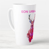 TASSE LATTE CIERVO ENTRE FLORES (Angle gauche)