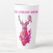 TASSE LATTE CIERVO ENTRE FLORES (Devant)