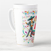 Tasse Latte Cinco colorwave blanc (Angle gauche)