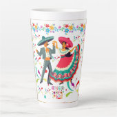 Tasse Latte Cinco colorwave blanc (Devant)