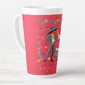 Tasse Latte Cinco colorwave rouge vif (Angle gauche)