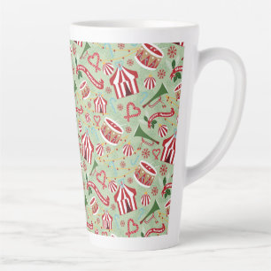 Tasse Latte Cirque de Noël