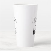 Tasse Latte Citation Amusante Je T'Aime A Lattë (Devant)