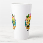Tasse Latte Citation BFF mignonne Caractères citron et chaux C (Devant)
