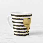 Tasse Latte Citation Coeur de Blancs Noir (Angle gauche)