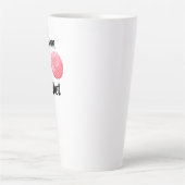 Tasse Latte Citation Crochet et café Fil rose (Devant)