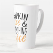 Tasse Latte Citation d'action de grâce d'épice Citrouille oran (Angle droit)