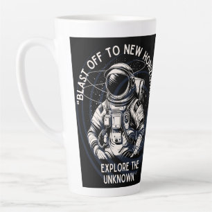 TASSE LATTE CITATION D'ASTRONAUTE, DÉCOLLAGE VERS DE NOUVELS H