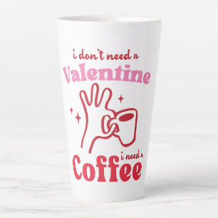 Tasse Latte Citation de café de la Saint-Valentin