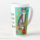 Tasse Latte Citation de chats et de chatons en plastique migno (Angle droit)