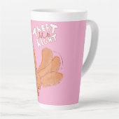 Tasse Latte Citation de chien de dessin mignon (Angle droit)