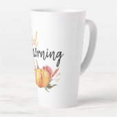 Tasse Latte Citation de Citrouille de Good Morning Modern (Angle droit)