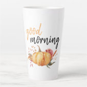 Tasse Latte Citation de Citrouille de Good Morning Modern (Devant)