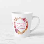 Tasse Latte Citation de couronne d'automne (Droite)