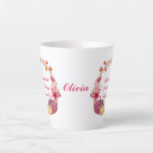 Tasse Latte Citation de couronne d'automne (Devant)