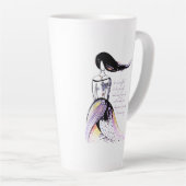 Tasse Latte Citation de dame illustrée d'inspiration Self LOVE (Angle droit)