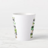 Tasse Latte Citation de jardinage de la plante d'aquarelle (Devant)