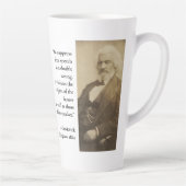 Tasse Latte Citation de la censure de Frederick Douglass (Droite)