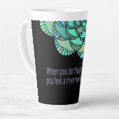 Tasse Latte Citation De La Rivière Rumi (Angle gauche)