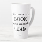 Tasse Latte Citation de livre (Angle droit)