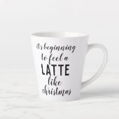 Tasse Latte Citation de Noël Ça commence à ressembler (Droite)