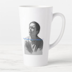 Tasse Latte Citation de thérapie drôle - Mon thérapeute dit qu
