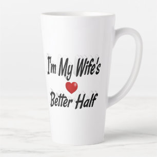 Tasse Latte Citation drôle de femme texte noir