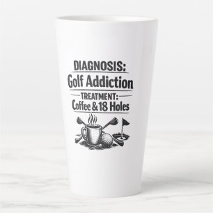 Tasse Latte Citation drôle de golf pour golfeur
