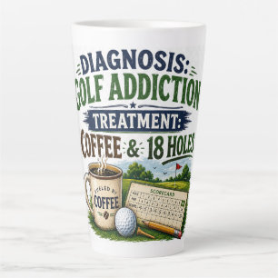 Tasse Latte Citation drôle de golf pour golfeur