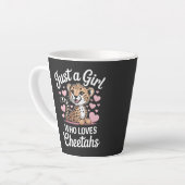 Tasse Latte Citation drôle de guépard (Angle gauche)