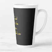 Tasse Latte Citation drôle inspirée par la dévotion d'un chien (Droite)