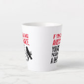 Tasse Latte Citation drôle : Si vous pouvez chanter et danser  (Devant)