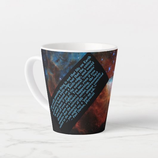 Tasse Latte Citation du scientifique de l'univers Extraordinai (Angle gauche)